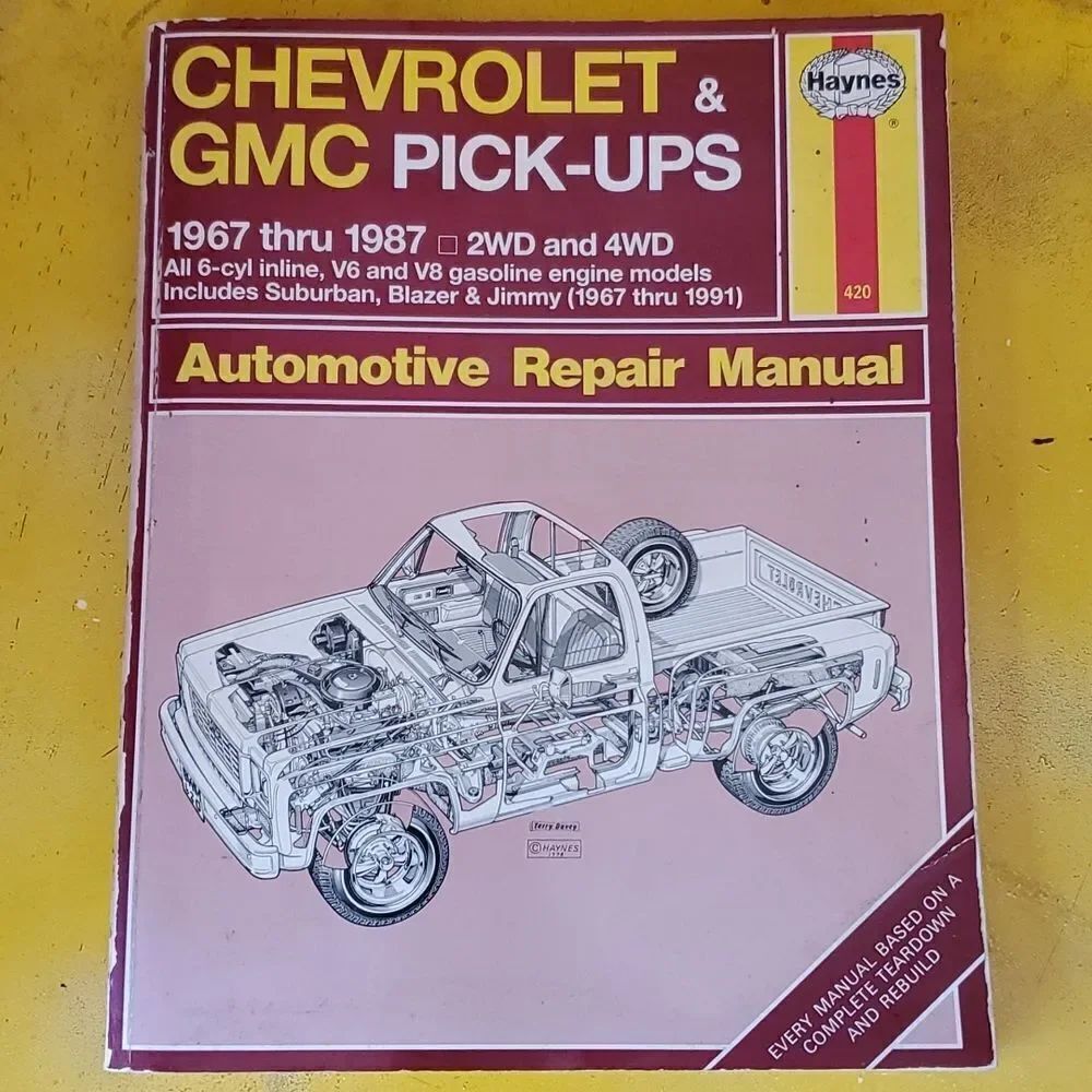 Haynes Chevrolet GMC Pick-ups 1967 1987 repair manual